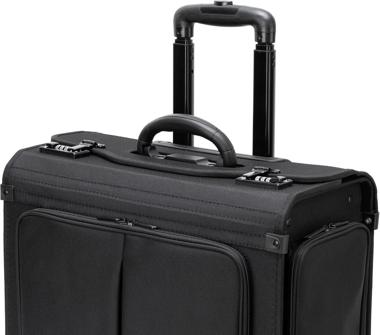 Alpine Swiss Rolling Briefcase Work Overnight Travel Bag Dual Locks Carry on Business Attache Case