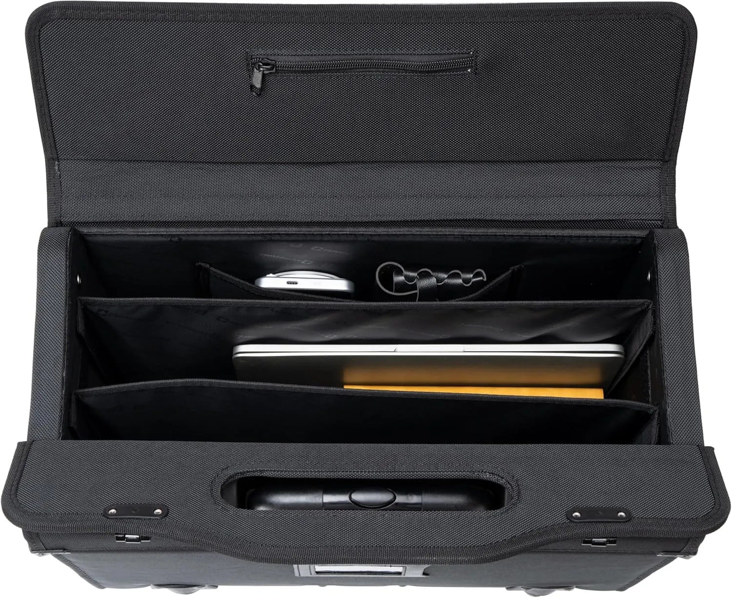 Alpine Swiss Rolling Briefcase Work Overnight Travel Bag Dual Locks Carry on Business Attache Case