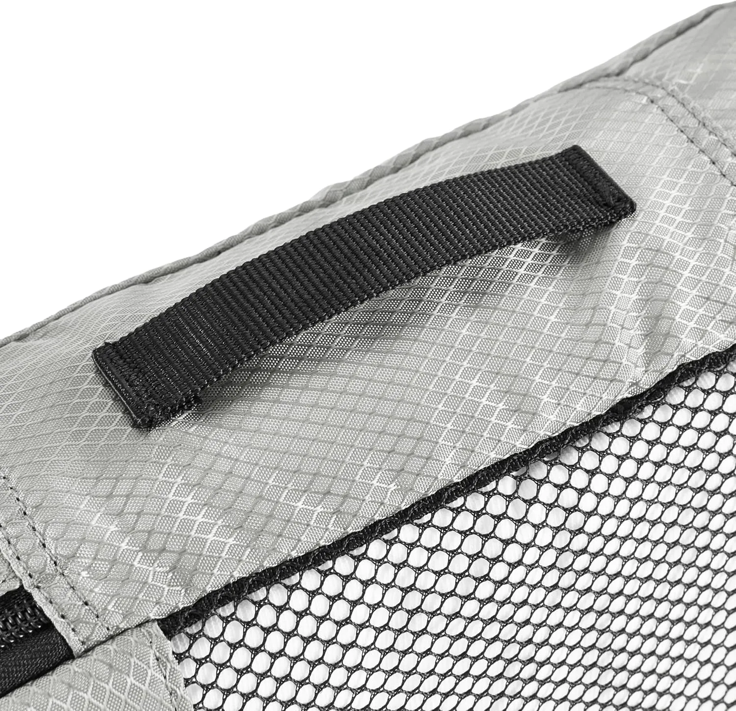 Amazon Basics Small Packing Cubes for Travel, Packing Organizers, 4-Piece-Set With Double Zipper Pulls and Mesh Top Panel, 100% Durable Polyester, Gray, 11"L x 6.8"W x 3"H