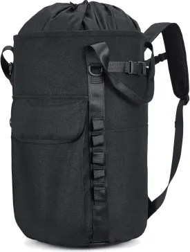 Arborist Rope Bag, 35L Tree Climbing Rope Bag, Arborist Equipment Bucket Backpack, Arborist Gear Carrier Bag with Side Pockets, Tough Rock Climbing Backpack, Rock and Tree Climbing Gear