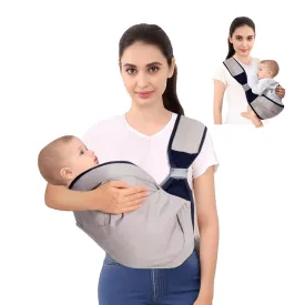 Baby Sling Carrier,Baby Carrier Newborn to Toddler, Adjustable Lightweight Breathable Carrier, Infant Hip Seat Carrier for Toddler Sling, Nursing Sling Wrap Carries 7-45 Lbs, Grey