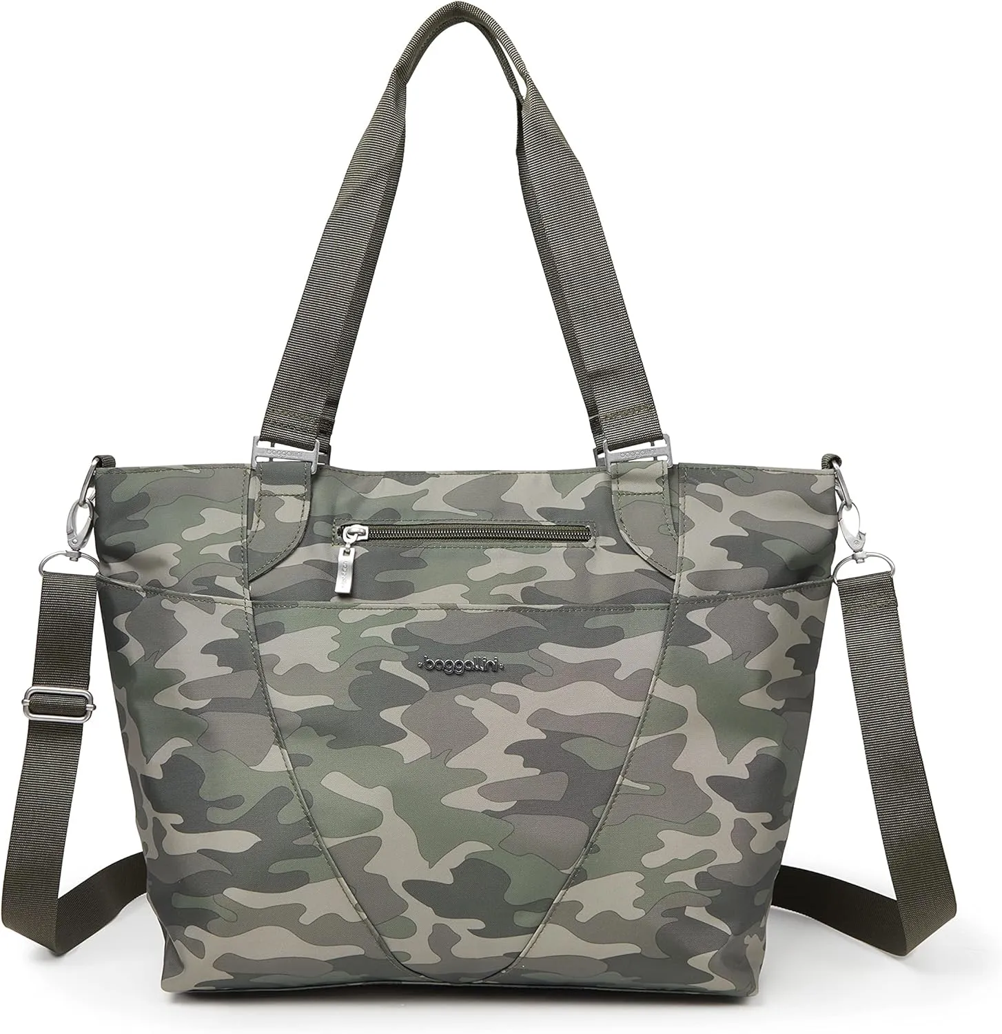 Baggallini Avenue Tote - Medium 12x18 Inch Travel Crossbody Shoulder Bag - Lightweight Laptop Tote Bag