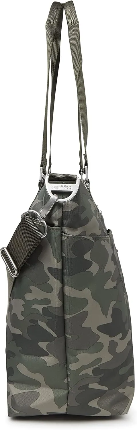 Baggallini Avenue Tote - Medium 12x18 Inch Travel Crossbody Shoulder Bag - Lightweight Laptop Tote Bag