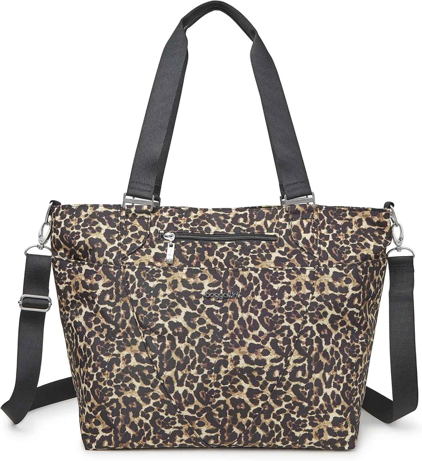 Baggallini Avenue Tote - Medium 12x18 Inch Travel Crossbody Shoulder Bag - Lightweight Laptop Tote Bag