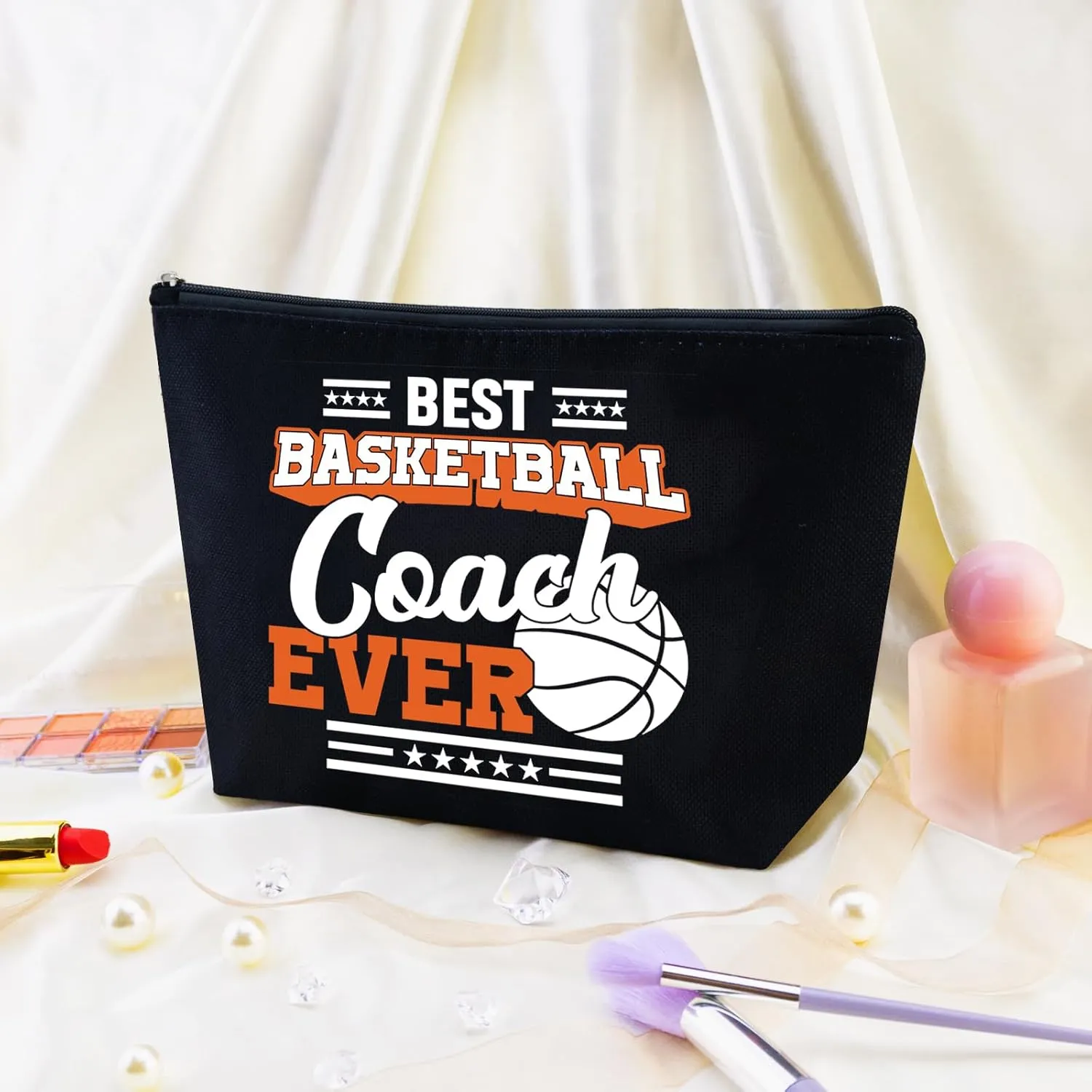 Basketball Woman Bag Basketball Mom Gifts Basketball Coach Gifts Basketball Makeup Bag Gift Basketball Lover Basketball Items Basketball Gift Bags Coach Cool Gifts Basketball Players