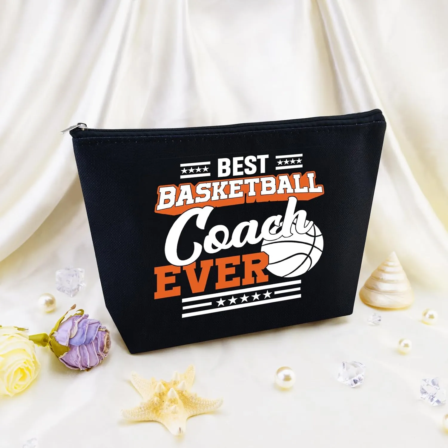 Basketball Woman Bag Basketball Mom Gifts Basketball Coach Gifts Basketball Makeup Bag Gift Basketball Lover Basketball Items Basketball Gift Bags Coach Cool Gifts Basketball Players