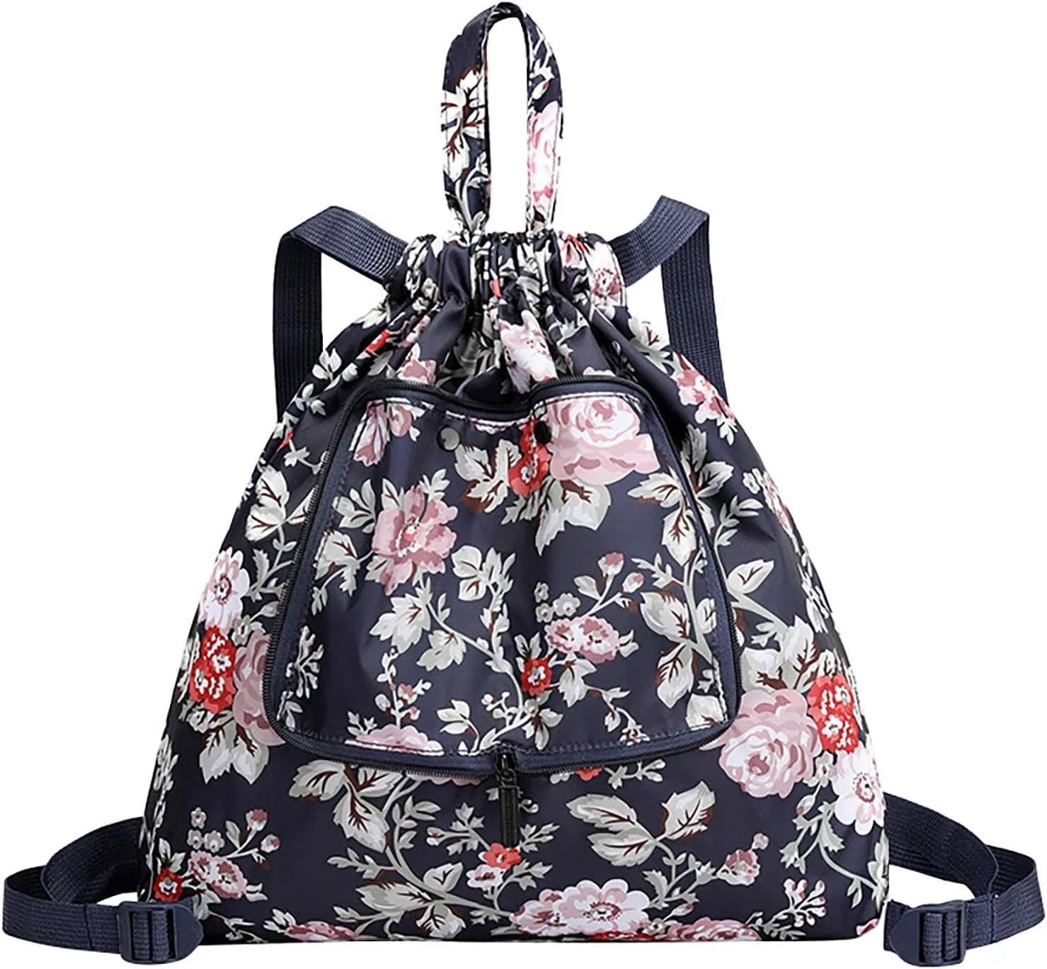 Beach Tote Bag Drawstring Seal Folding Sports Fitness Backpack Light Travel Day-Pack For Gym Outdoor Mens Beach Travel E