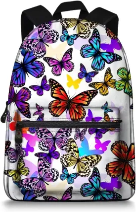 Butterfly School Bag Rucksack Backpack 15.5Inch