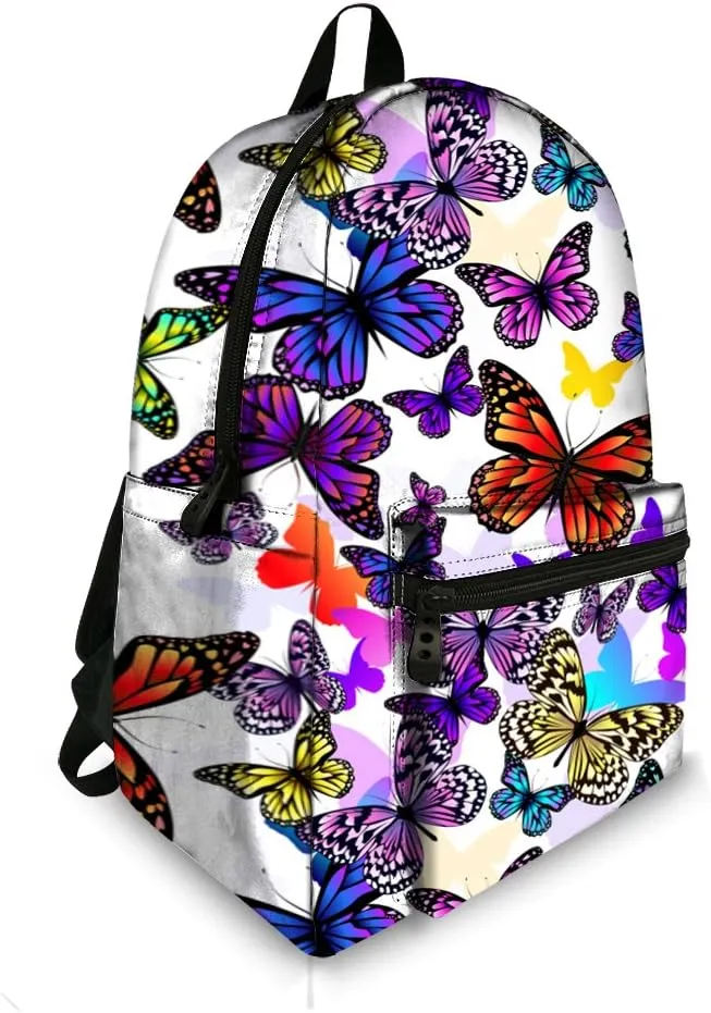Butterfly School Bag Rucksack Backpack 15.5Inch