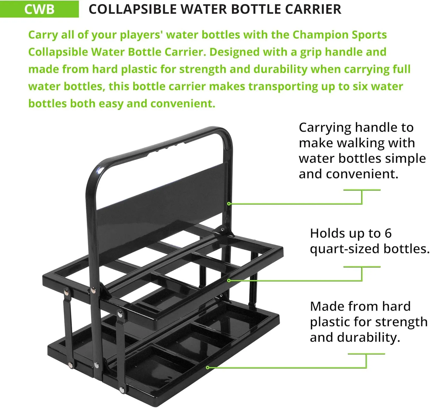 Champion Sports Water Bottles - Multiple Styles