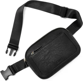 CLUCI Belt Bag for Women, Mini Everywhere Crossbody Waist Bag Adjustable Strap, Vegan Leather Women's Fanny Pack