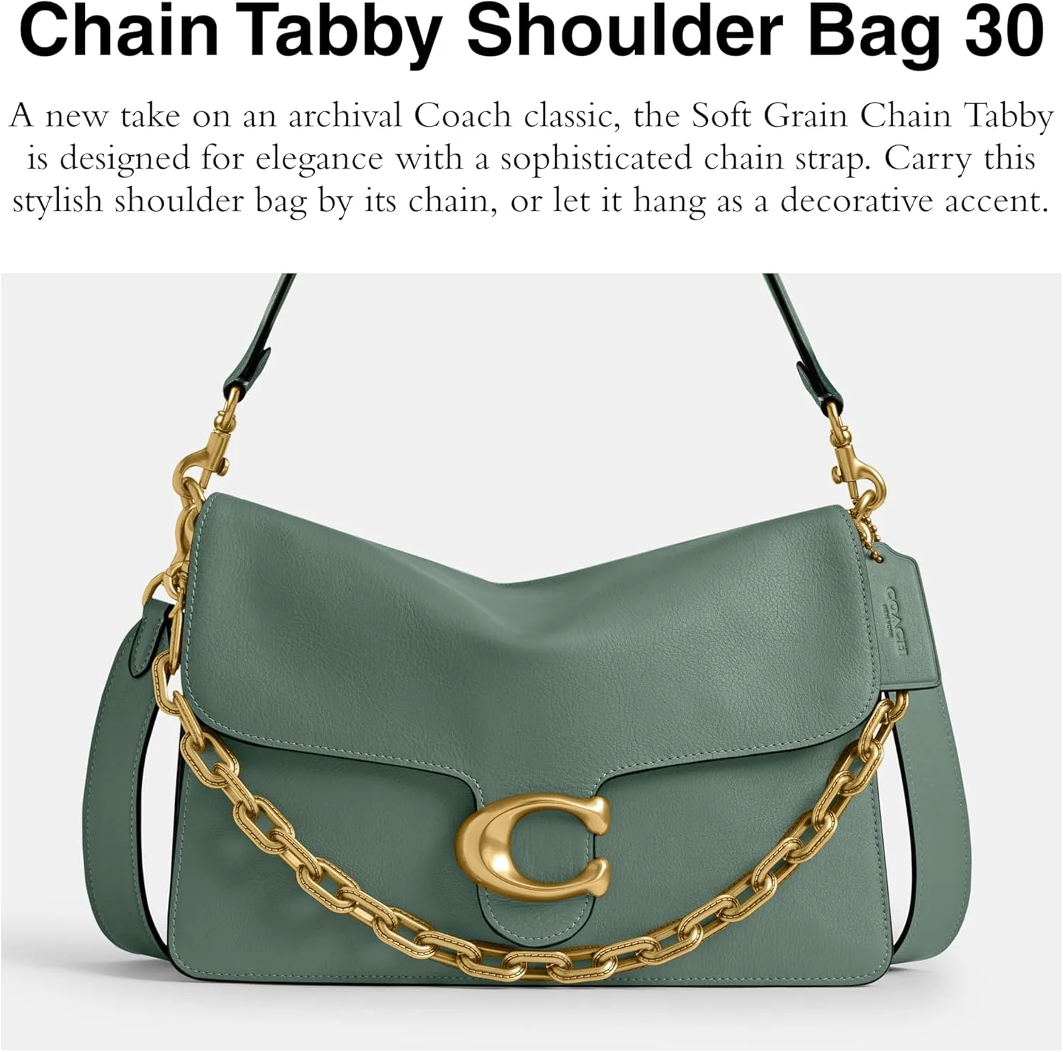 Coach Chain Tabby Shoulder Bag 30