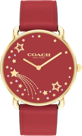 COACH Elliot Women's Quartz Watch, 2H Movement, Leather Strap - Water-Resistant to 3ATM - Modern Minimalist - Gift for Her, 36mm