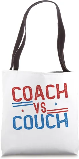 Coach Vs Couch Shirts 2024 Election Funny Vice President Tote Bag