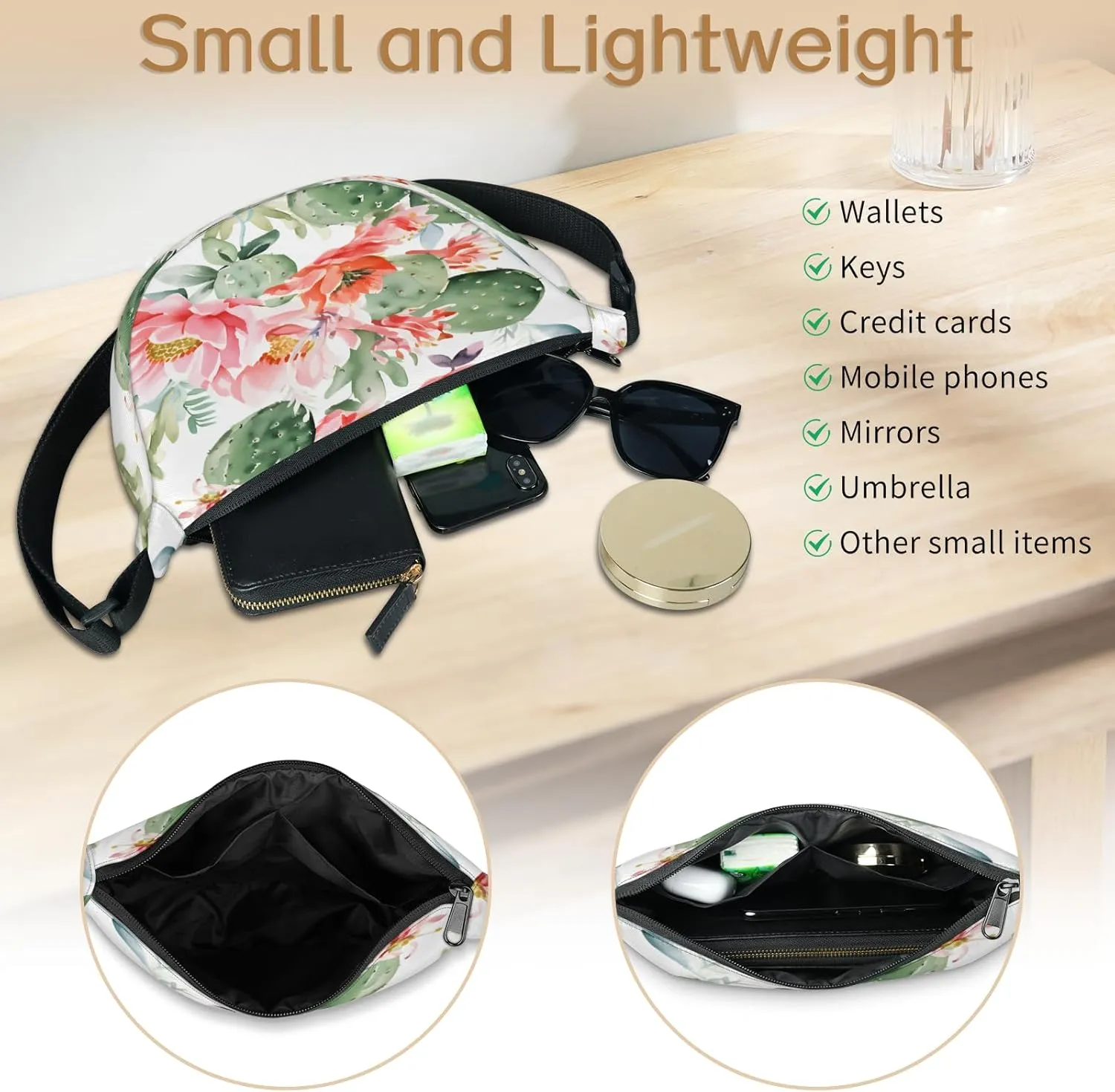 Crescent Crossbody Bag for Women Men, Lightweight Small Sling Hobos Dumpling Bag Crescent Purse, Crescent Moon Bags