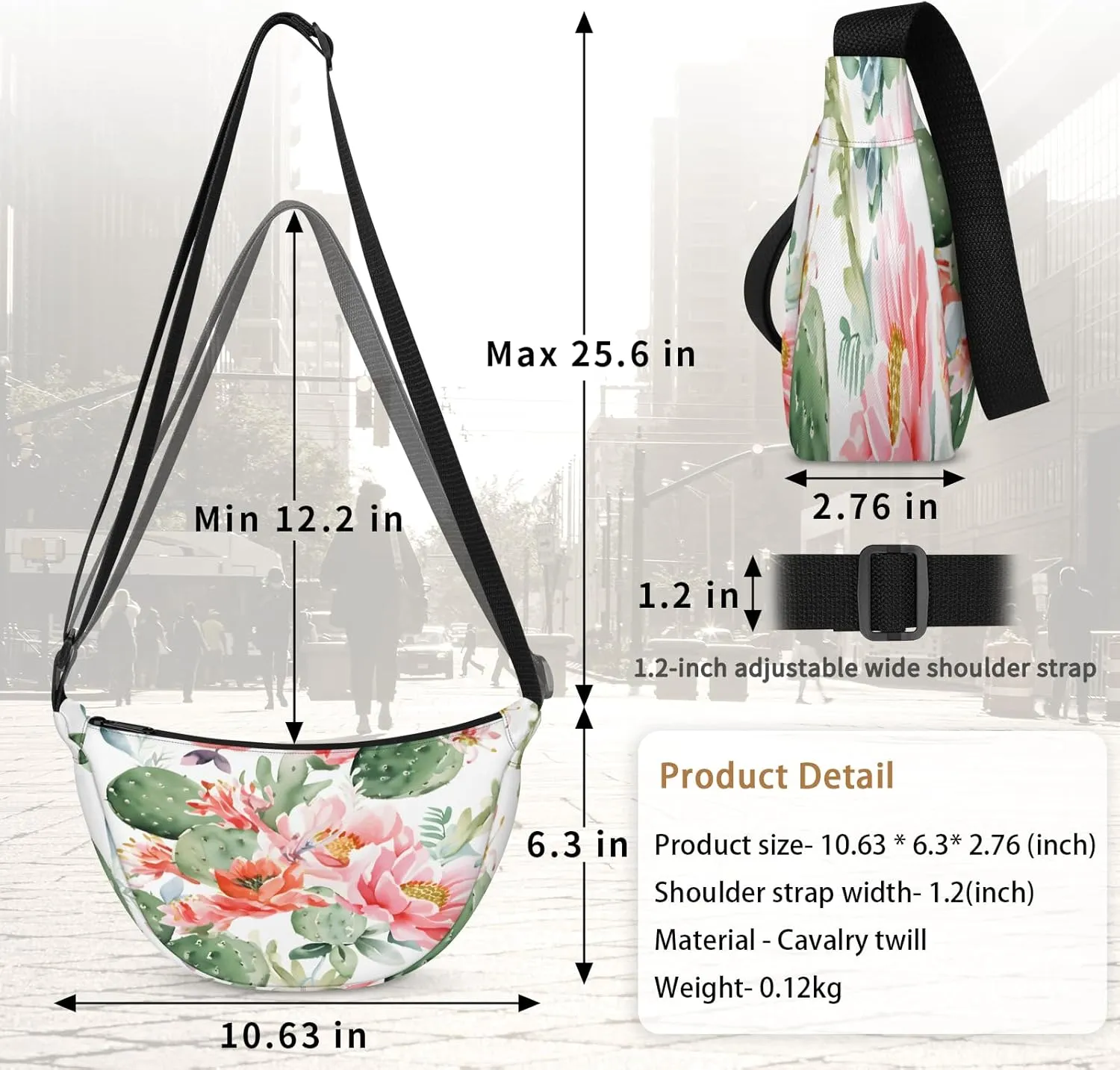 Crescent Crossbody Bag for Women Men, Lightweight Small Sling Hobos Dumpling Bag Crescent Purse, Crescent Moon Bags