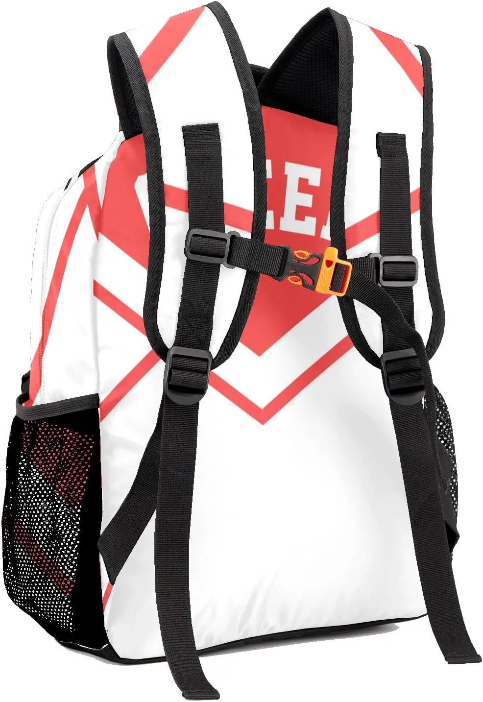 Custom Cheer Cheerleader Light Red Personalized Causual Shoulder Bag Sports Leisure Camping Backpack for Women Men