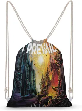 Drawstring Backpack Bag,Gym Drawstring Bags Swim Bag for Men Women Distinct Showy for Prevail Mirage I Life 30x40cm