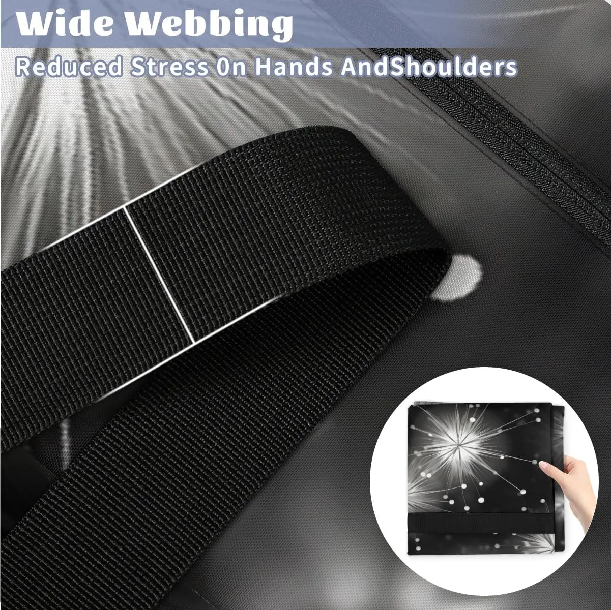 Extra Large Moving Bags Flying Dandelion Storage Bags with Handles and Zippers Large Packing Bags for Space Saving Storage Totes Moving Supplies