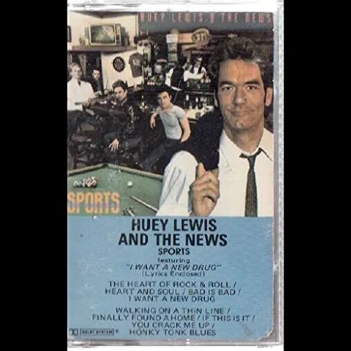 Huey Lewis & The News: Sports Cassette VG   Canada Chrysalis CHSC-41412