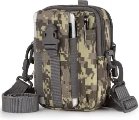 IronSeals Tactical Molle Phone Pouch Compact Utility Belt Waist Bag with Shoulder Strap for iPhone 14 Plus/14 Pro Max/14 Pro/14/13 Pro Max/13/12 Pro