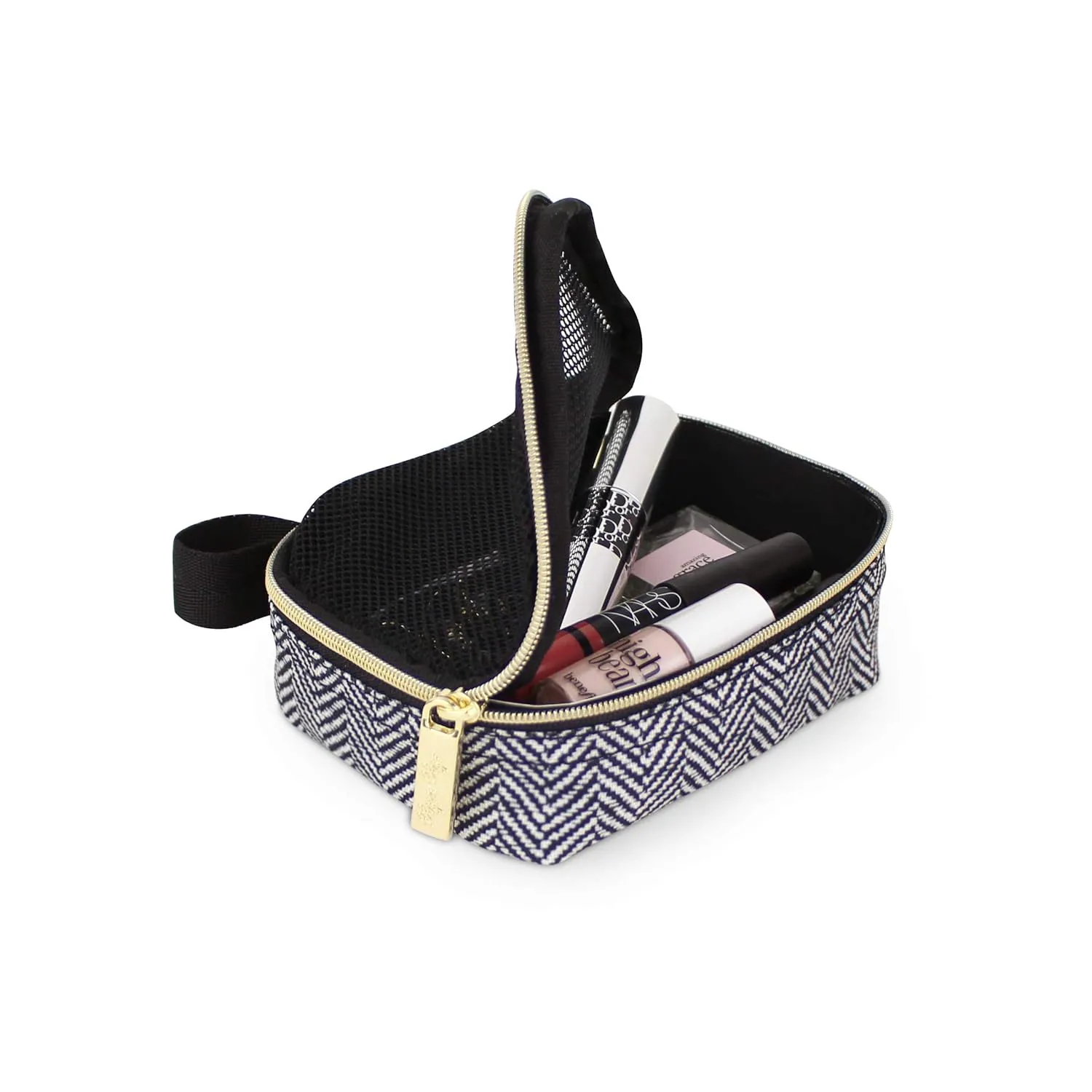 Itzy Ritzy Packing Cubes For Travel  Set of 3 Packing Cubes or Travel Organizers; Each Cube Features a Mesh Top, Double Zippers and a Fabric Handle (Coffee and Cream)