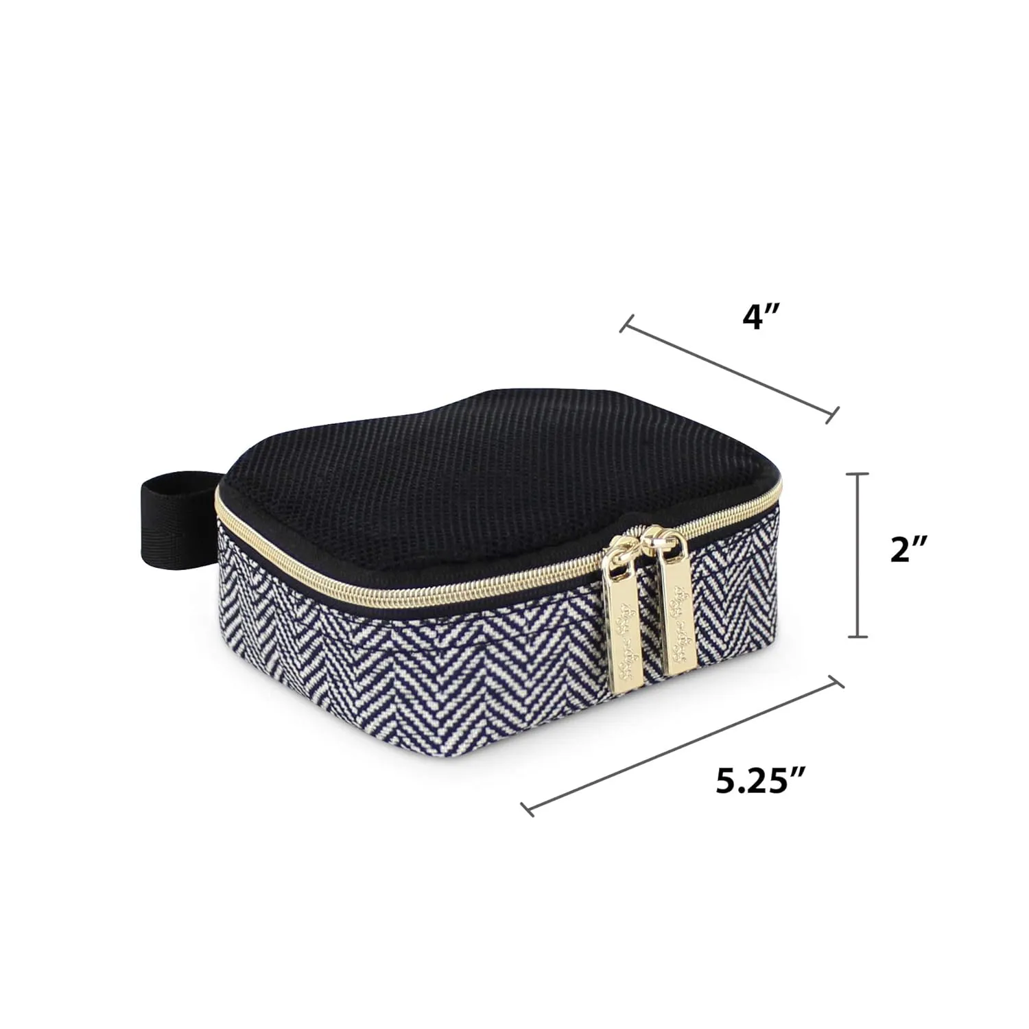Itzy Ritzy Packing Cubes For Travel  Set of 3 Packing Cubes or Travel Organizers; Each Cube Features a Mesh Top, Double Zippers and a Fabric Handle (Coffee and Cream)