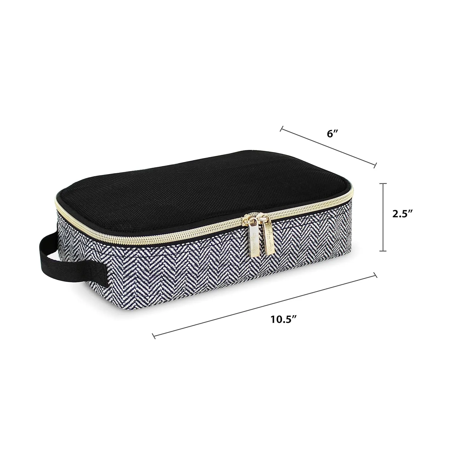 Itzy Ritzy Packing Cubes For Travel  Set of 3 Packing Cubes or Travel Organizers; Each Cube Features a Mesh Top, Double Zippers and a Fabric Handle (Coffee and Cream)