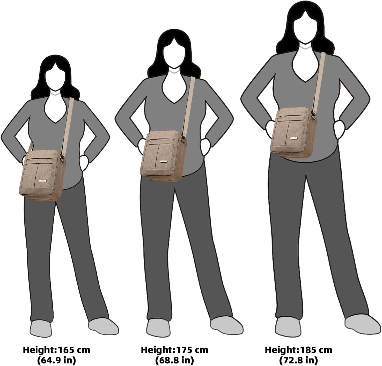 KL928 Men's Messenger Bag - Crossbody Shoulder Bags Travel Bag Man Purse Casual Sling Pack for Work Business