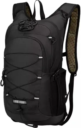 Lightweight Cycling Hydration Backpack,Large Capacity Pack for Travel,Hiking,Climbing,Skiing,Running Daypack for Men Women (Black)