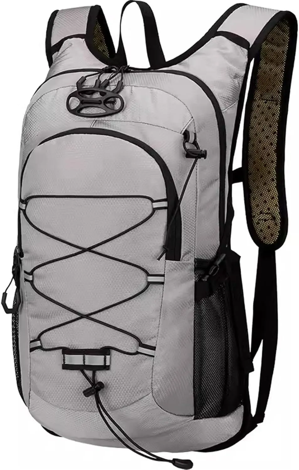 Lightweight Cycling Hydration Backpack,Large Capacity Pack for Travel,Hiking,Climbing,Skiing,Running Daypack for Men Women (Grey)