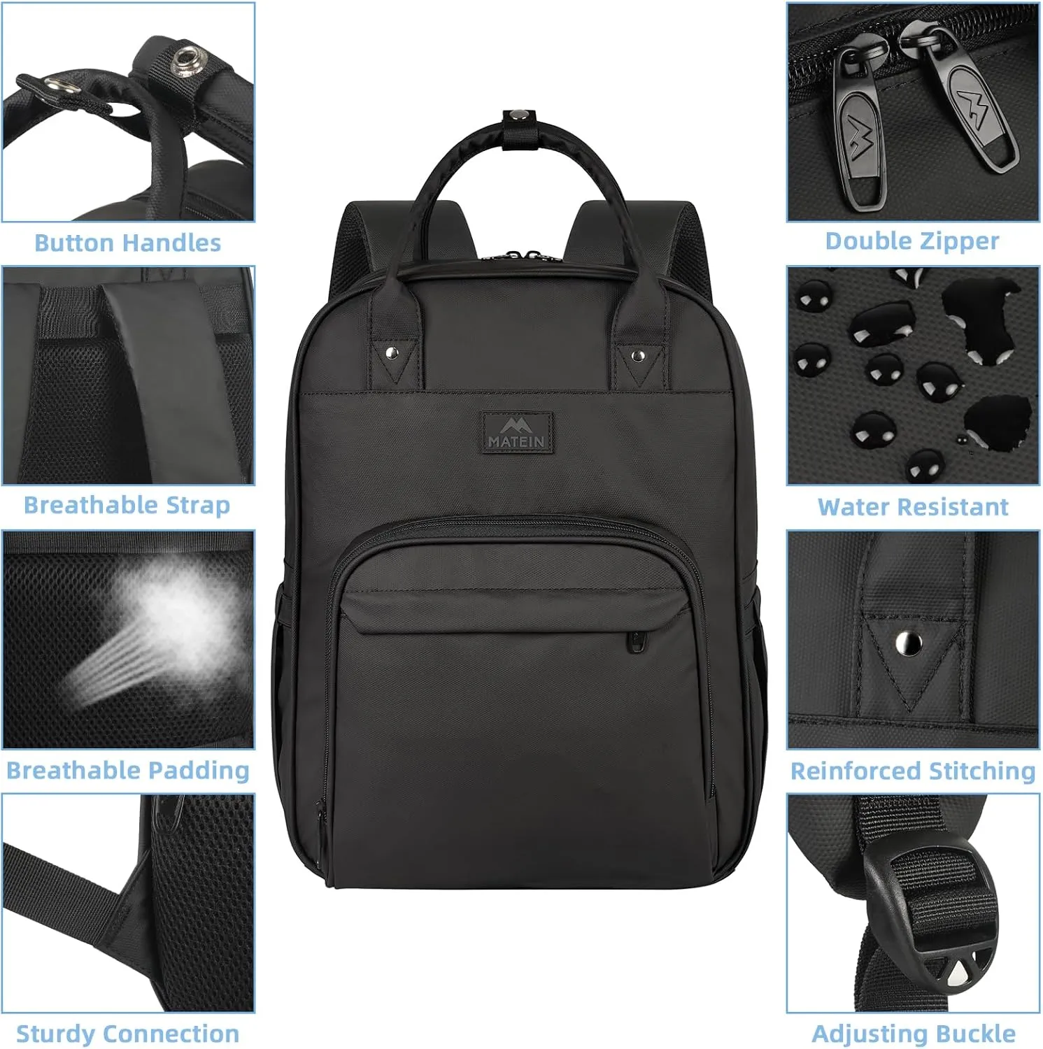 MATEIN Nurse Backpack, 17 Inch Extra Large Waterproof Laptop Backpack with Removable Organizer, Anti Theft Padded Womens Work Clinical Bag for Business, College, Travel, Home