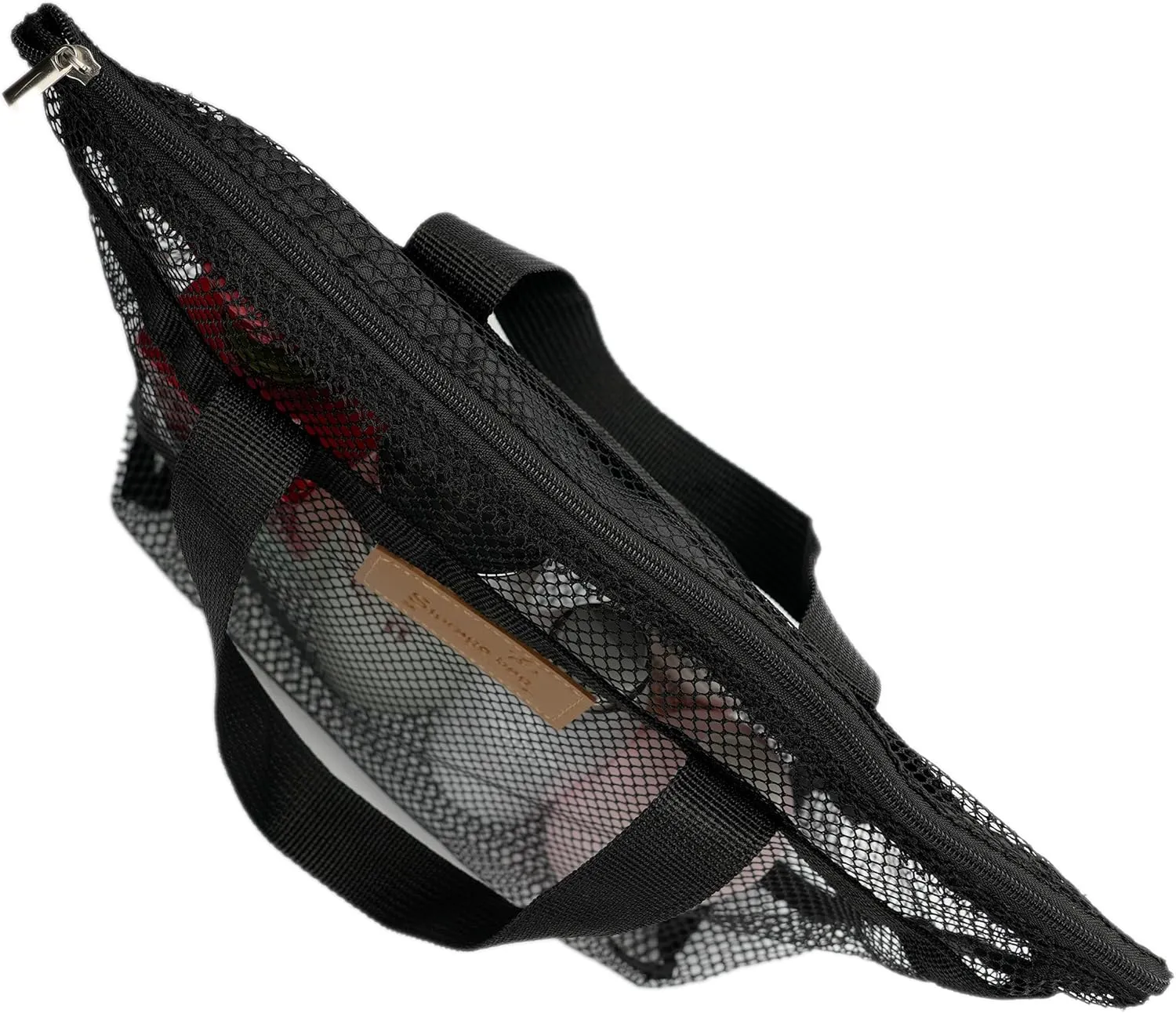 Mesh Shower Caddy Bag Portable Hanging Toiletry and Bath Organizer with Zipper for Travel, Gym, Camping, College Dorms, Beach