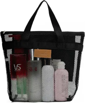 Mesh Shower Caddy Bag Portable Hanging Toiletry and Bath Organizer with Zipper for Travel, Gym, Camping, College Dorms, Beach
