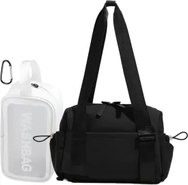 Mini Gym Bag for Women, Small Tote bag with Wet Compartment and Toiletry Bag for Yoga, Pilates, Swimming