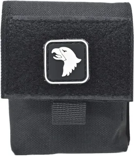 MOLLE Pouch with Patch, Multi-Purpose Compact Tactical Waist Bags Small Utility PouchTactical Sundries Storage Bag