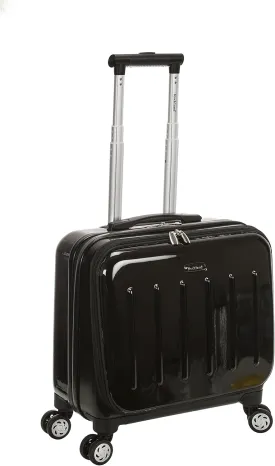 Rockland Revolution Hardside Rolling Computer Case, Black, Carry-On 17-Inch