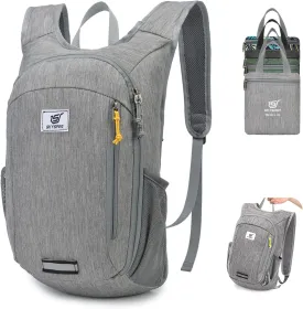 SKYSPER Small Hiking Travel Waterproof Backpack - Lightweight Packable Day Pack for Women and Men - Foldable Light Weight Water Proof Mini Daypack - 10L Collapsible Back Pack for Outdoor