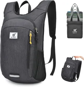 SKYSPER Small Hiking Travel Waterproof Backpack - Lightweight Packable Day Pack for Women and Men - Foldable Light Weight Water Proof Mini Daypack - 10L Collapsible Back Pack for Outdoor