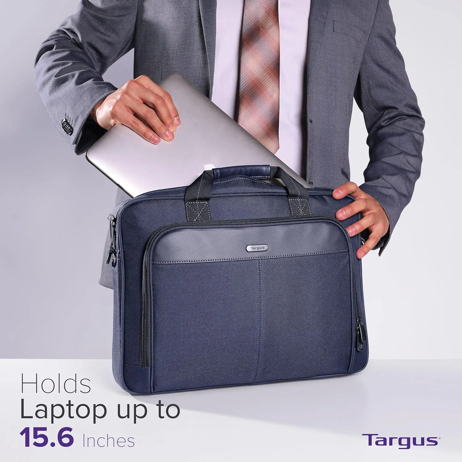 Targus unisex-adult Slim Briefcase With Crossbody Shoulder Bag