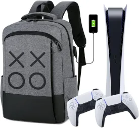 Travel Bag/Travel Backpack Game Backpack Compatible with PS5 Travel Case/PS4 Pro/PS4 Slim/Xbox one/Xbox One Slim/Game Accessories