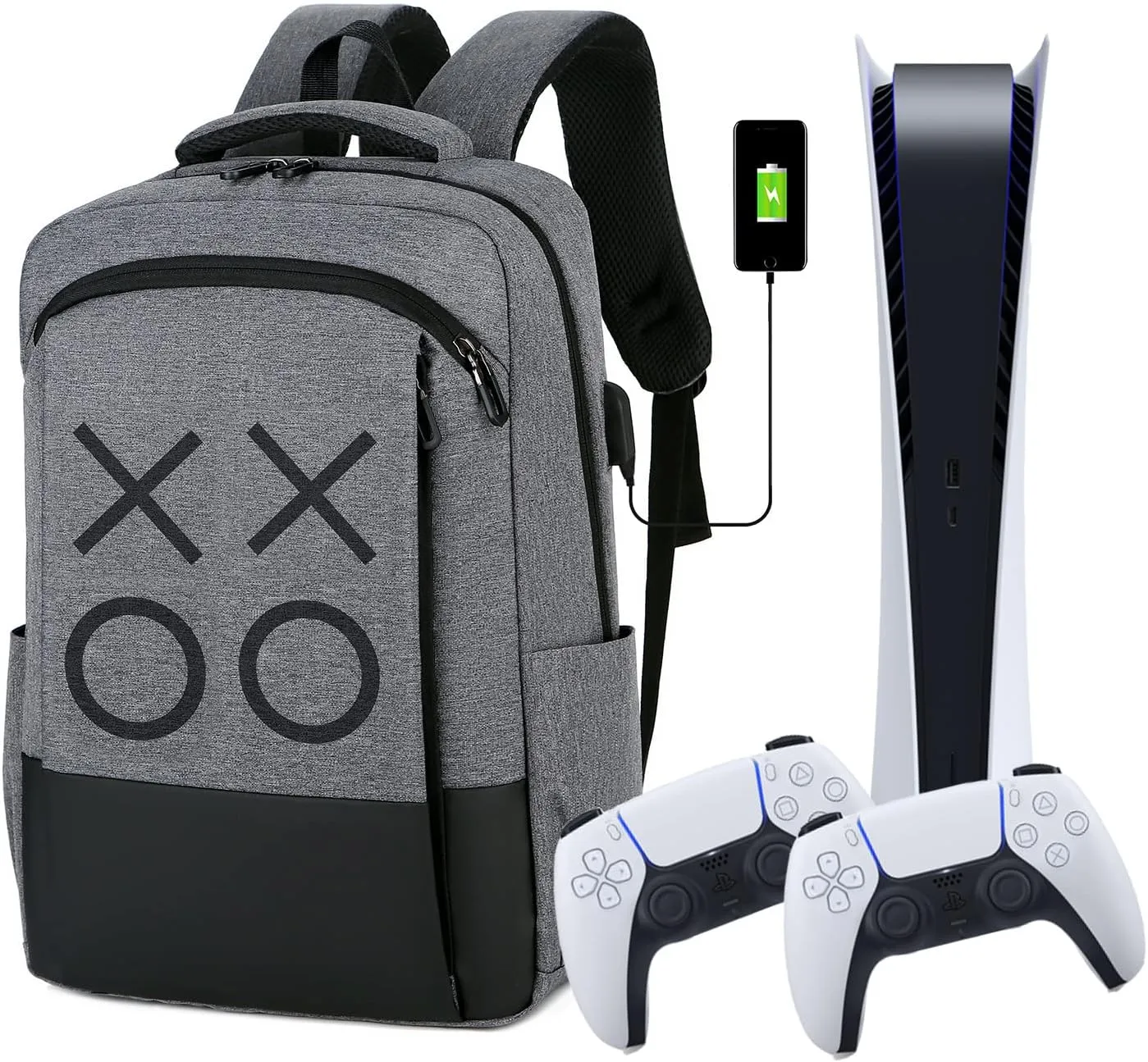 Travel Bag/Travel Backpack Game Backpack Compatible with PS5 Travel Case/PS4 Pro/PS4 Slim/Xbox one/Xbox One Slim/Game Accessories