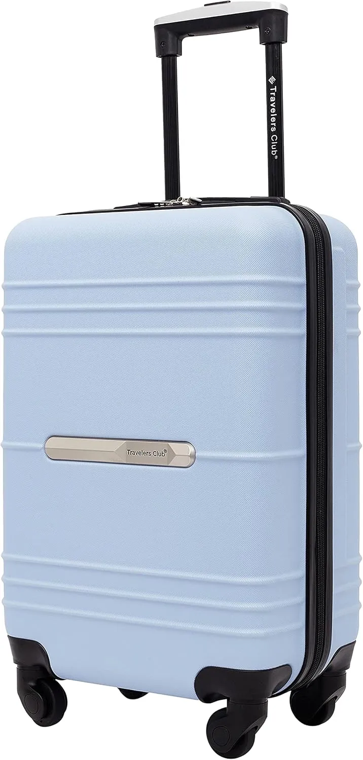 Travelers Club Richmond Spinner Luggage, Blue, Carry-On 22-Inch