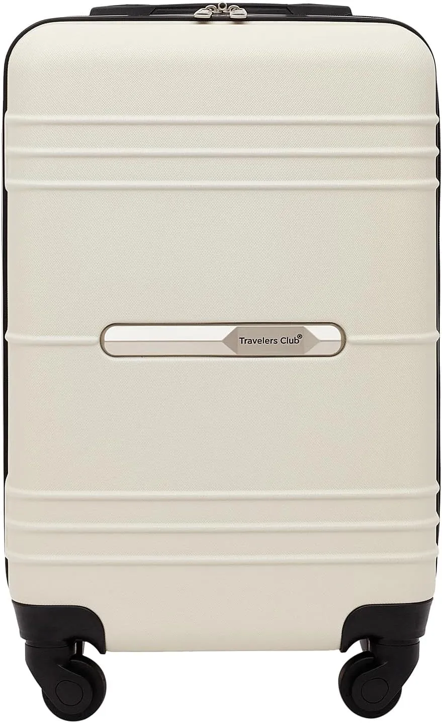 Travelers Club Richmond Spinner Luggage, Bone, Carry-On 22-Inch