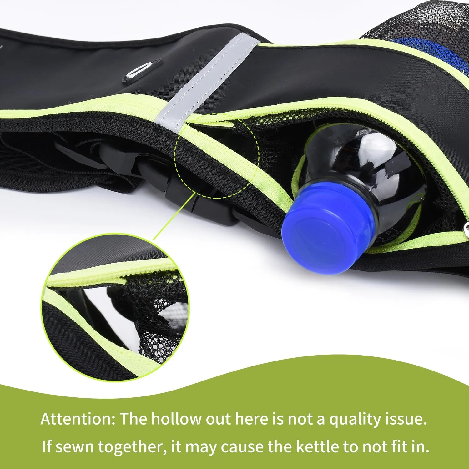 Women Men's Adjustable Waist Pack - Waterproof Running Fanny Pack With Reflective Strip for Running, Walking, Cycling, Camping, Gym