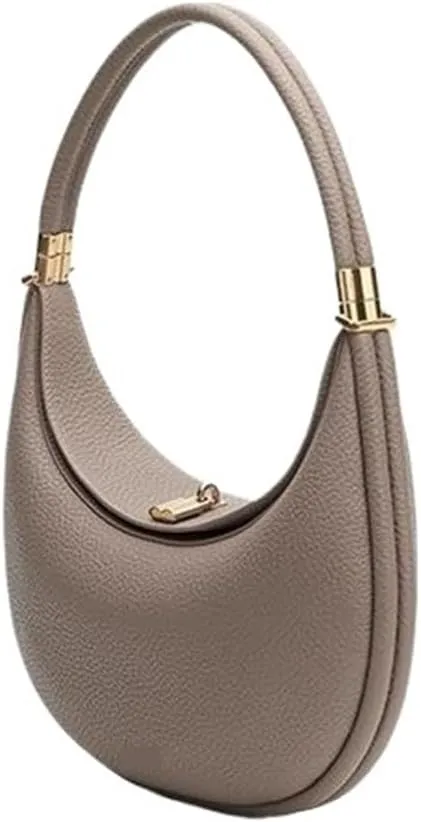 Women's Armpit Dumpling Bag, Genuine Leather Handbag, Crescent Shaped Armpit Handbag, Women's Crossbody Bag