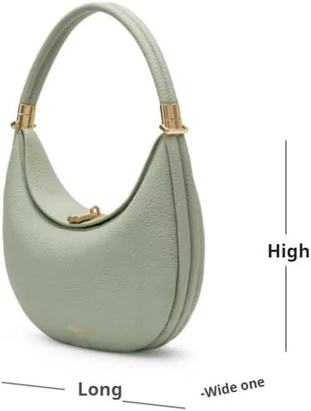 Women's Armpit Dumpling Bag, Genuine Leather Handbag, Crescent Shaped Armpit Handbag, Women's Crossbody Bag
