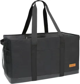 WONDAY Standing Extra Large Reusable Grocery Bag Carrier with Handle, Thirty One Utility Tote Foldable for Shopping and Beach