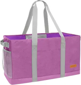 WONDAY Standing Extra Large Reusable Grocery Bag Carrier with Handle, Thirty One Utility Tote Foldable for Shopping and Beach